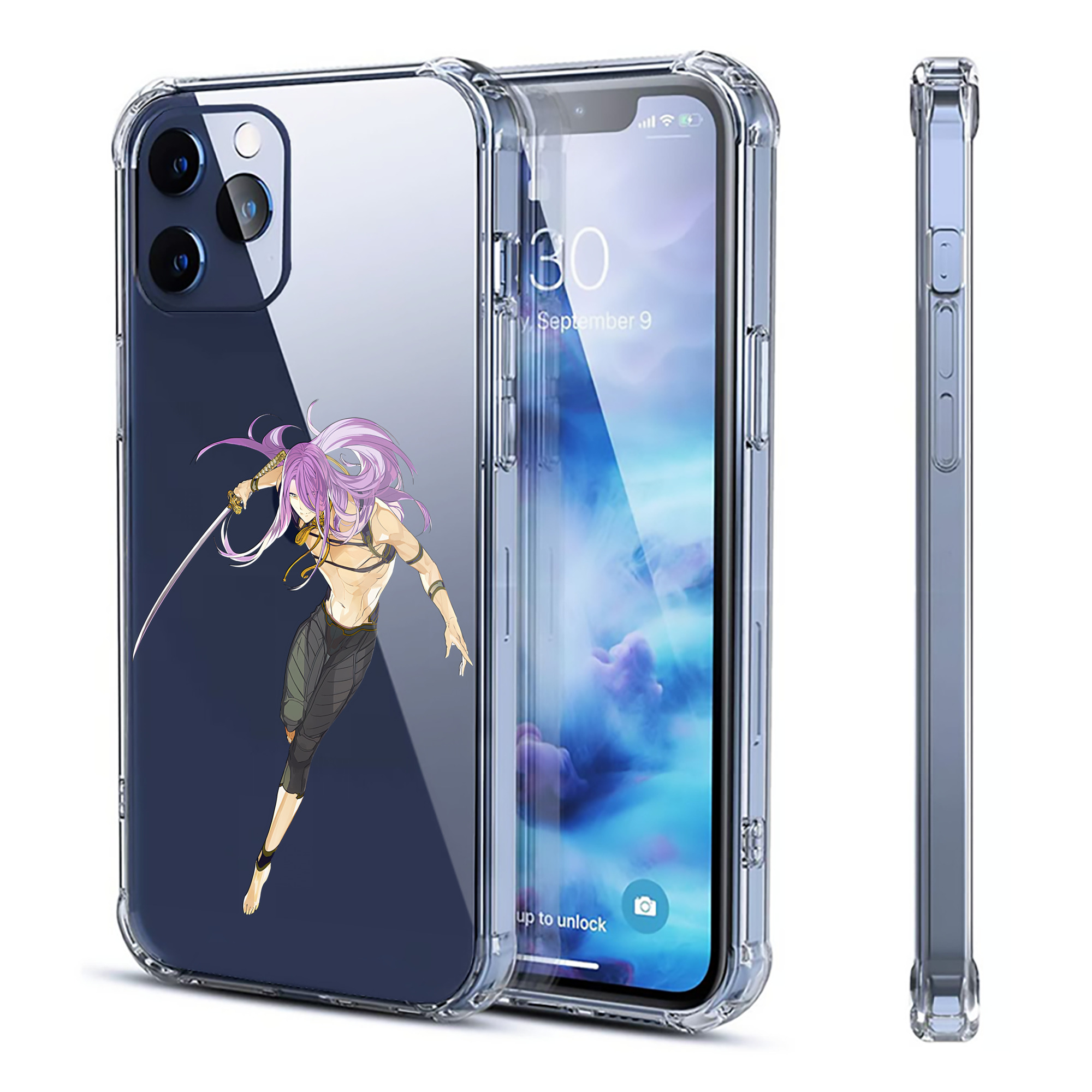 （画像用） 刀剣乱舞 Touken Ranbu 【iPhone 12シリーズ対応】透明スマホケース（クリアソフトケース）